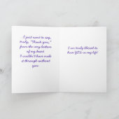 Ein ganz besonderer Dank Dankeskarte (Innenseite)