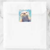 Ein ganz besonderes Erlebnis Quadratischer Aufkleber (Tasche)