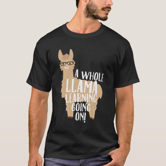 Ein ganzes Lama, welches das Gehen auf Referendare T-Shirt (Vorderseite)