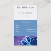 Ein ganzes Los Scheren. FRISEURSALON Verabredung Terminkarte (Rückseite)