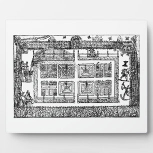 Ein Garten, aus dem Labyrinth des Gärtners, 1577 ( Fotoplatte