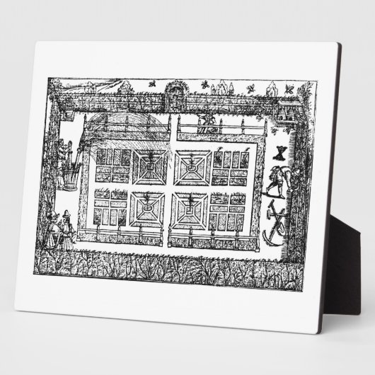 Ein Garten, aus dem Labyrinth des Gärtners, 1577 ( Fotoplatte (Seite)