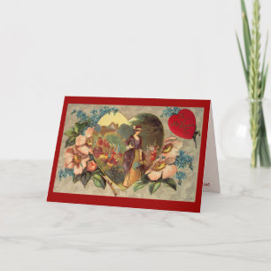 Ein Garten der Gruß-Karte Blumenvalentines Tages Feiertagskarte