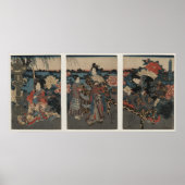 Ein Garten der Peonies Poster (Vorne)