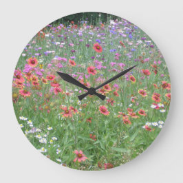 Ein Garten der Wildblumen Uhr