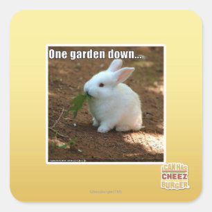Ein Garten Down� Quadratischer Aufkleber