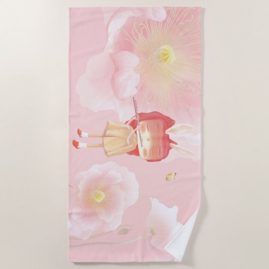 Ein Garten im Herzen Strandtuch (Vorderseite)