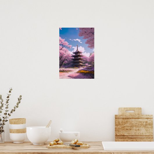 Ein Garten im Springtime Poster (Küche)