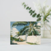 Ein Garten in Nassau Winslow Homer Postkarte (Stehend Vorderseite)