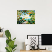 Ein Garten in Sorrento, August Renoir Poster (Heimbüro)