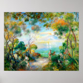 Ein Garten in Sorrento, August Renoir Poster (Vorne)