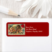 Ein Garten mit Blume Valentine Address Stickers (Insitu)