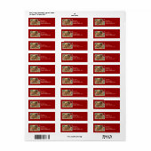 Ein Garten mit Blume Valentine Address Stickers (Vorne)
