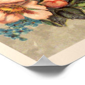 Ein Garten mit Blume Valentine Canvas Print Poster (Ecke)