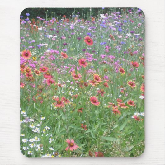 Ein Garten mit Wildblumen Mousepad (Vorne)