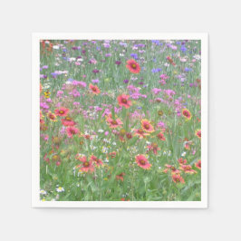 "Ein Garten mit wilden Blume!" Serviette