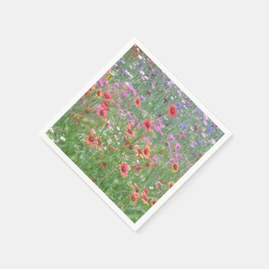 "Ein Garten mit wilden Blume!" Serviette (Ecke)