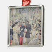 Ein Garten-Party beim Elysee Silbernes Ornament (Links)