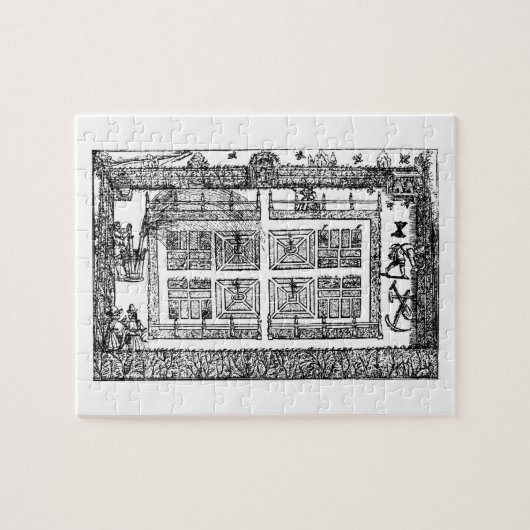 Ein Garten, "vom Labyrinth des Gärtners", 1577 ( Puzzle (Horizontal)