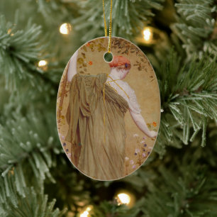 Ein Garten von Albert Joseph Moore, Vintages Portr Keramik Ornament