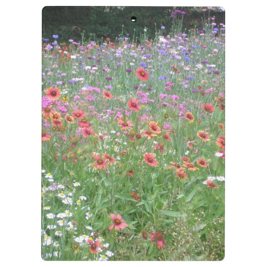 Ein Garten Wildblumen Planer Klemmbrett (Rückseite)