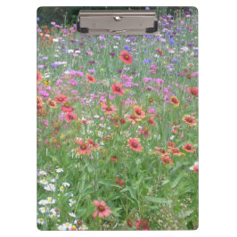 Ein Garten Wildblumen Planer Klemmbrett