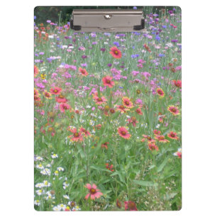 Ein Garten Wildblumen Planer Klemmbrett