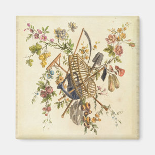 Ein Gartentextil-Design aus "Oeuvre contenant un Magnet