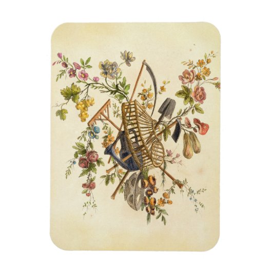 Ein Gartentextil-Design aus "Oeuvre contenant un Magnet (Vertikal)