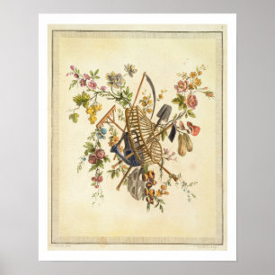 Ein Gartentextil-Design aus "Oeuvre contenant un Poster