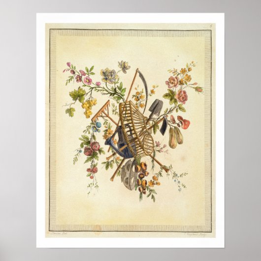 Ein Gartentextil-Design aus "Oeuvre contenant un Poster (Vorne)