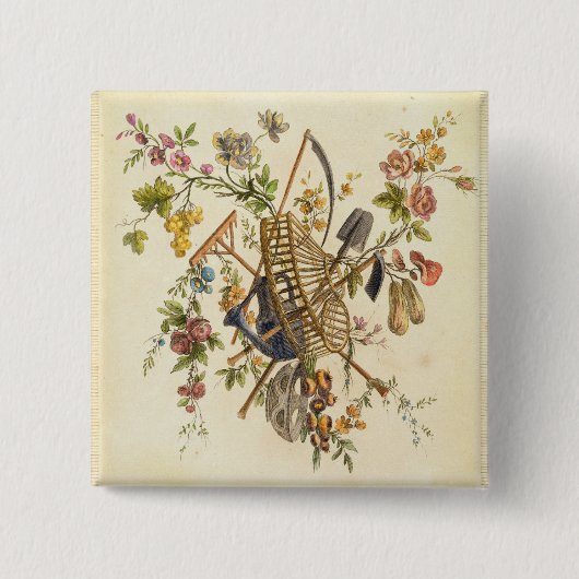 Ein Gartentextilentwurf, von 'contenant UNO des Button (Vorderseite)