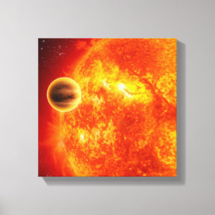 Ein Gas-riesiges exoplanet Leinwanddruck