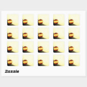 Ein Gasriese, der sehr nah umkreist Quadratischer Aufkleber (Blatt)