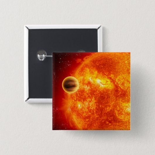 Ein Gasriese Exoplanet Button (Vorne & Hinten)