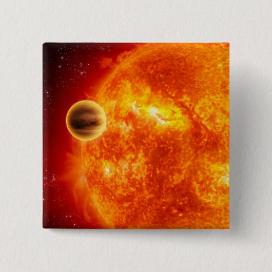 Ein Gasriese Exoplanet Button (Vorderseite)