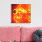 Ein Gasriese Exoplanet Leinwanddruck (Insitu (Wohnzimmer))