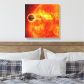 Ein Gasriese Exoplanet Leinwanddruck (Insitu (Schlafzimmer))