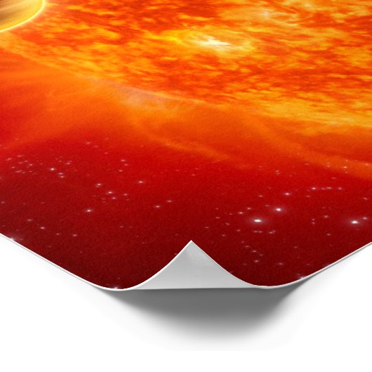 Ein Gasriese Exoplanet Poster (Ecke)