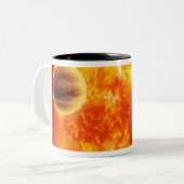 Ein Gasriese Exoplanet Zweifarbige Tasse (Vorderseite Links)