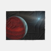 Ein Gasriese um einen weißen Zwergstern herum. Fleecedecke (Vorderseite (Horizontal))