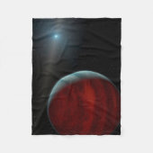 Ein Gasriese um einen weißen Zwergstern herum. Fleecedecke (Vorderseite)