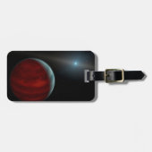 Ein Gasriese um einen weißen Zwergstern herum. Gepäckanhänger (Vorderseite horizontal)