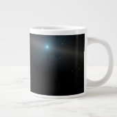 Ein Gasriese um einen weißen Zwergstern herum. Jumbo-Tasse (Rechts)