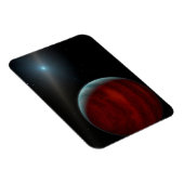 Ein Gasriese um einen weißen Zwergstern herum. Magnet (Rechte Seite)