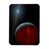 Ein Gasriese um einen weißen Zwergstern herum. Magnet (Vertikal)