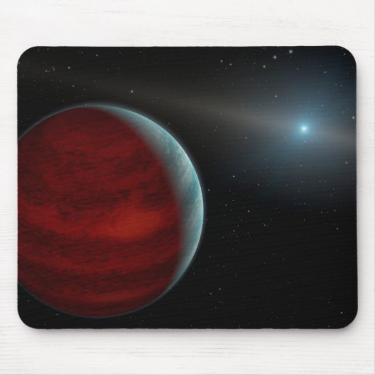 Ein Gasriese um einen weißen Zwergstern herum. Mousepad (Vorne)