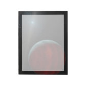 Ein Gasriese um einen weißen Zwergstern herum. Notizblock (Rotiert)