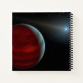 Ein Gasriese um einen weißen Zwergstern herum. Notizblock (Rückseite)