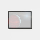 Ein Gasriese um einen weißen Zwergstern herum. Post-it Klebezettel (Vorderseite)